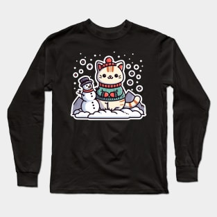 Merry Cat-Mas Long Sleeve T-Shirt